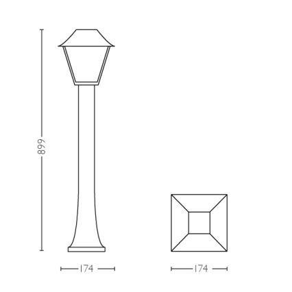 Philips - Lauko šviestuvas E27/60W/230V IP44