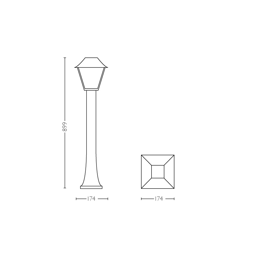Philips - Lauko šviestuvas E27/60W/230V IP44