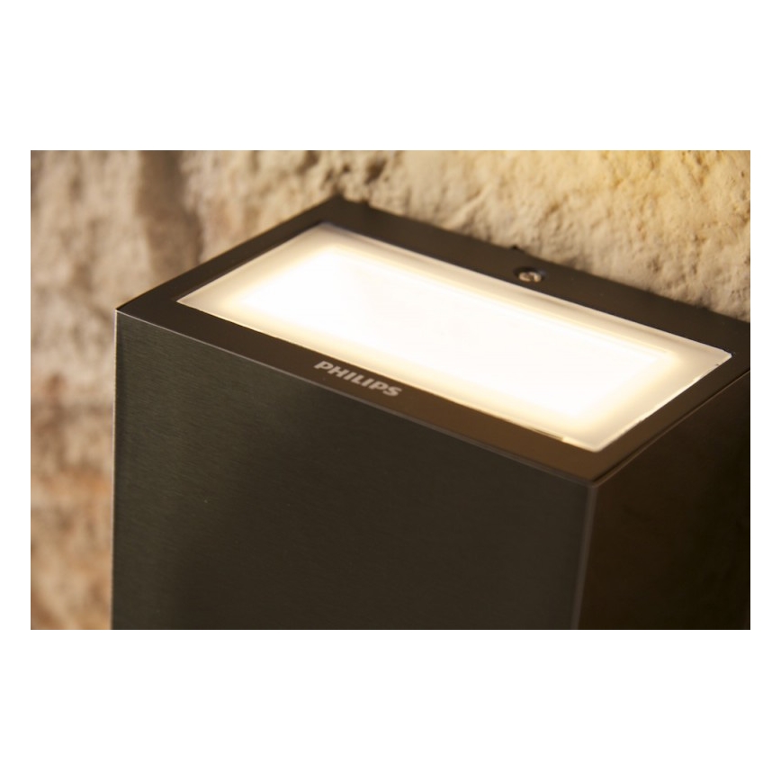 Philips 17209/47/16 - Sieninis lauko šviestuvas FLAGSTONE 3xLED/1W/230V