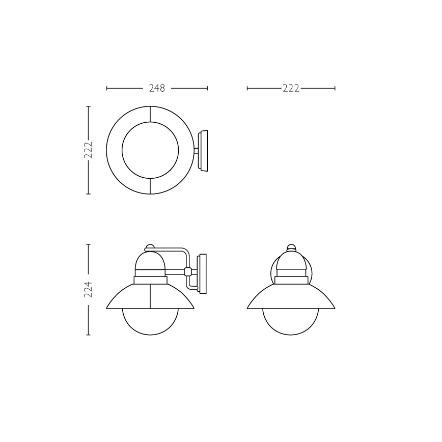 Philips - Lauko šviestuvas 1xE27/60W/230V