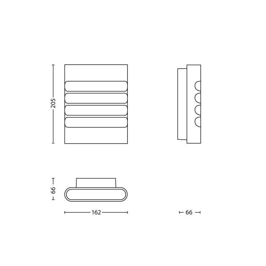 Philips - LED lauko šviestuvas 1xLED/3W/230V IP44