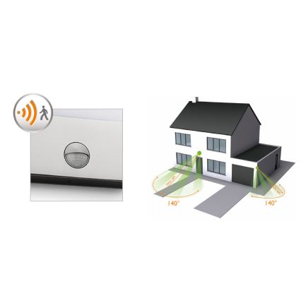 Philips - lauko LED apšvietimas su judesio jutikliu LED/3W IP44