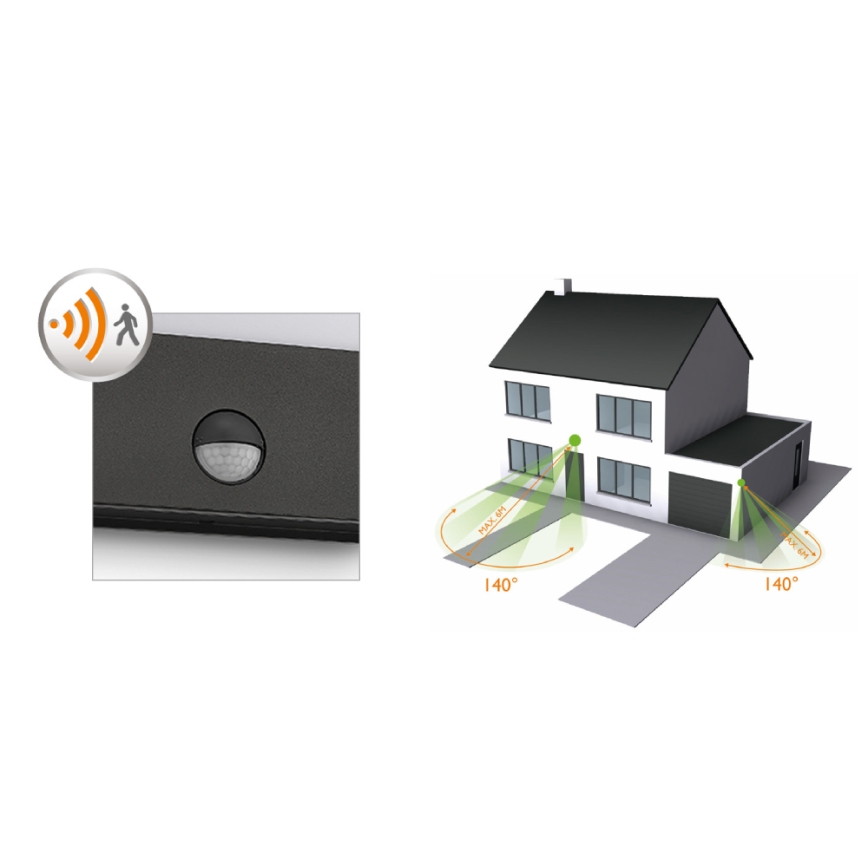 Philips - LED lauko sieninis šviestuvas su judesio jutikliu LED/3W/230V IP44