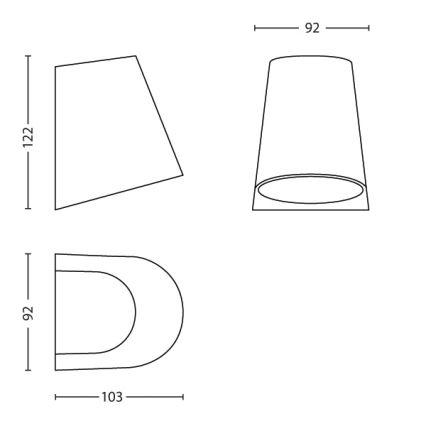 Philips - LED lauko šviestuvas 1xLED/3W/230V IP44