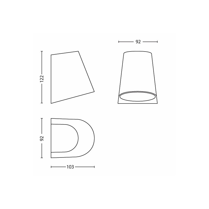 Philips - LED Lauko šviestuvas 1xLED/3W/230V IP44