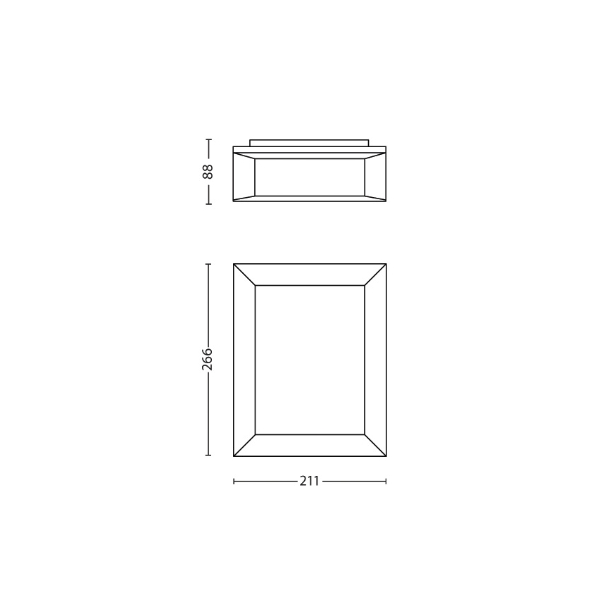 Philips - Sieninis lauko šviestuvas 1xLED/6W/230V IP44