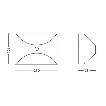 Philips - Lauko šviestuvas su jutikliu 1xLED/6W/230V IP44