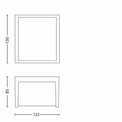 Philips - LED Lauko sieninis šviestuvas LED/3W/230V IP44 2700K