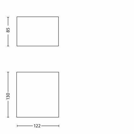 Philips - LED sieninis lauko šviestuvas LED/3W/230V IP44