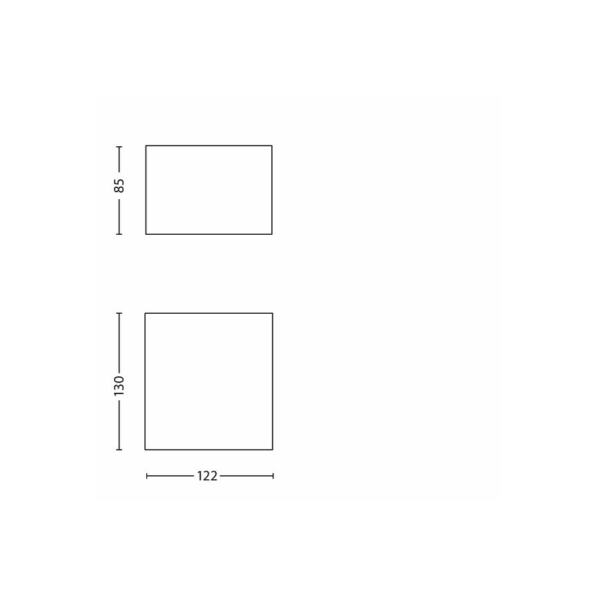 Philips - LED sieninis lauko šviestuvas LED/3W/230V IP44