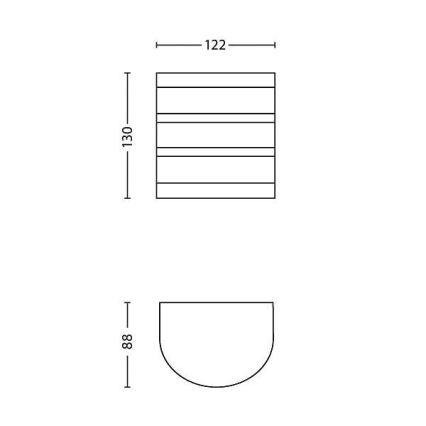 Philips  - LED lauko šviestuvas 1xLED/3W/230V IP44