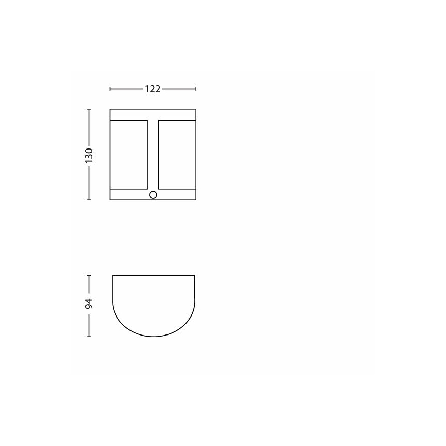 Philips - LED Lauko sieninis šviestuvas su judesio jutikliu 1xLED/3 5W