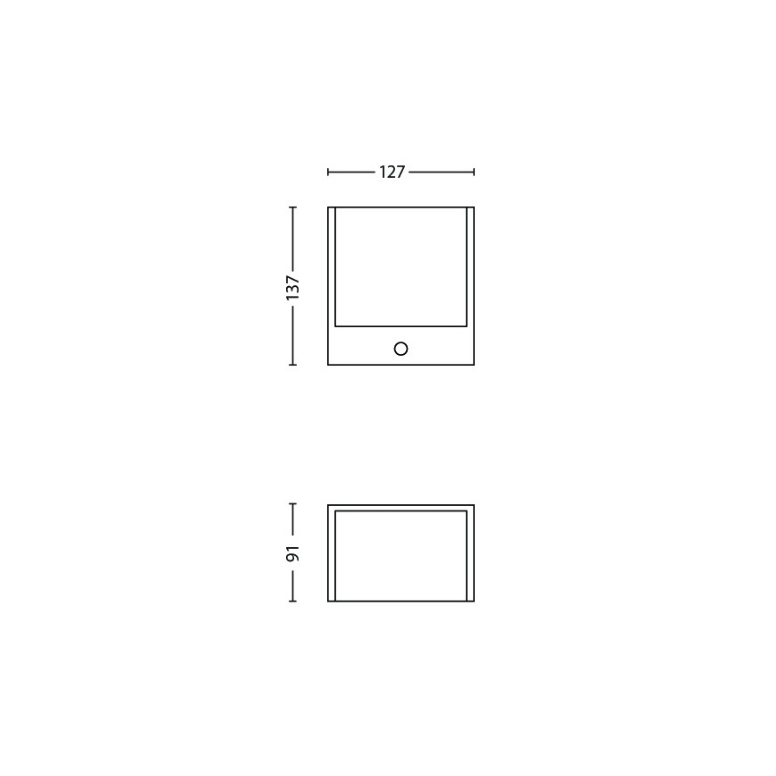 Philips - LED lauko šviestuvas su jutikliu 1xLED/3.5W