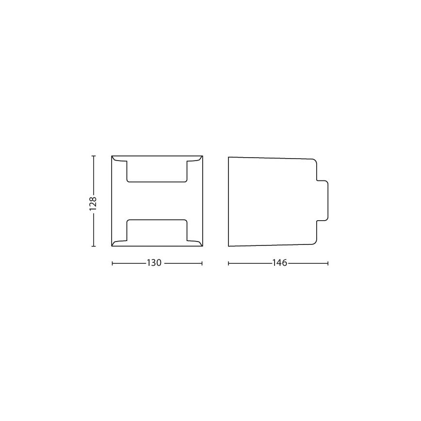 Philips - Sieninis lauko šviestuvas 2xLED/4.5W/230V