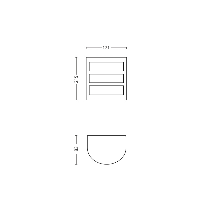 Philips - Lauko sieninis LED šviestuvas/6W/230V IP44