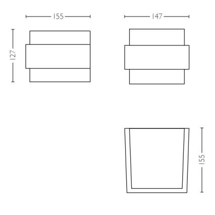 Philips - Lauko sieninis šviestuvas E27/42W IP44