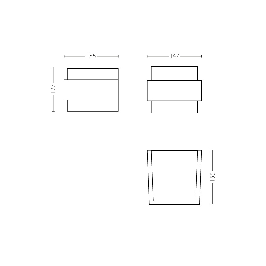Philips - Lauko sieninis šviestuvas E27/42W IP44