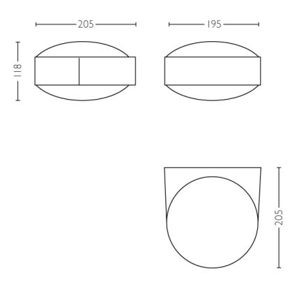 Philips - Lauko sieninis šviestuvas E27/42W IP44
