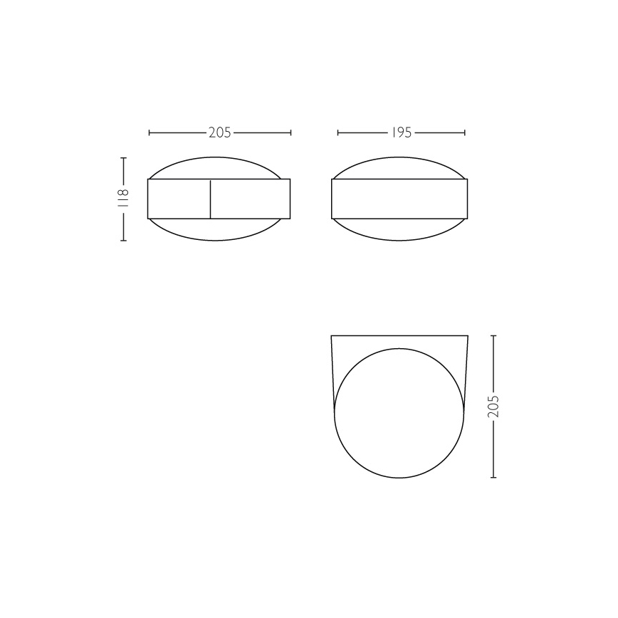 Philips - Lauko sieninis šviestuvas E27/42W IP44