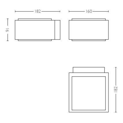 Philips - Lauko sieninis šviestuvas E27/42W/230V IP44