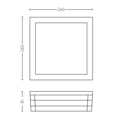 Philips - Lauko šviestuvas 2xE27/14W IP44