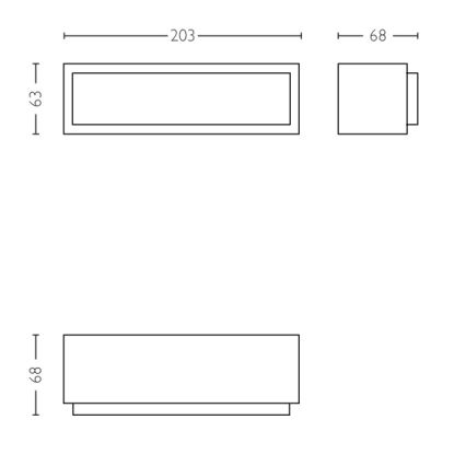 Philips - LED Lauko sieninis šviestuvas LED/4,5W IP44