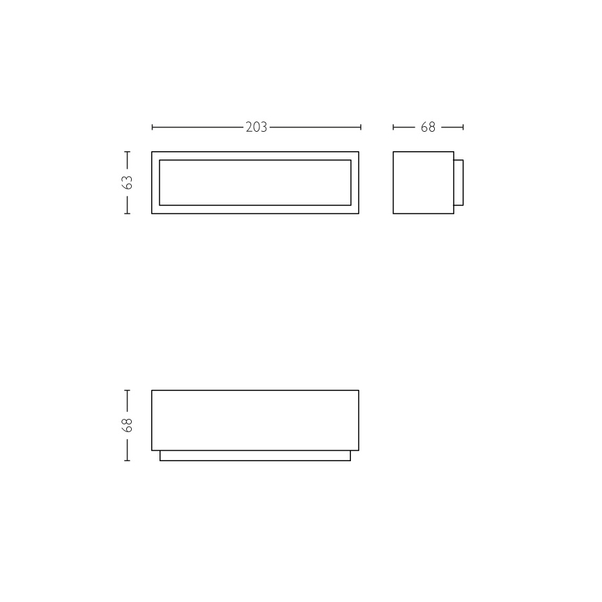 Philips - LED Lauko sieninis šviestuvas LED/4,5W IP44