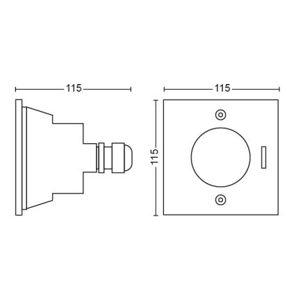 Philips - LED Lauko įvažiavimo šviestuvas LED/3W