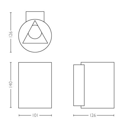 Philips - LED Lauko sieninis šviestuvas 2xLED/4,5W IP44