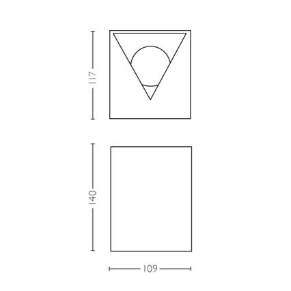 Philips - Sieninis LED lauko šviestuvas 2xLED/4,5W/230V IP44