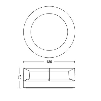 Philips - LED lauko šviestuvas LED/12W/230V IP44