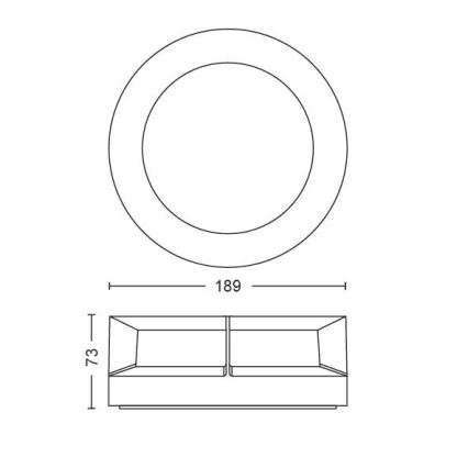 Philips - LED lauko šviestuvas LED/12W/230V IP44