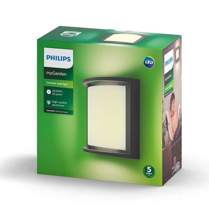 Philips - LED Lauko sieninis šviestuvas LED/12W IP44