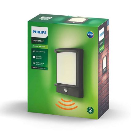 Philips - Sieninis LED lauko šviestuvas LED/12W