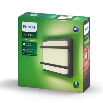 Philips - LED Sieninis lauko šviestuvas LED/12W IP44