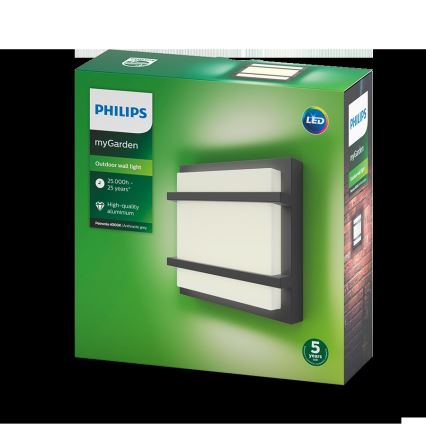 Philips - LED Lauko sieninis šviestuvas LED/12W IP44