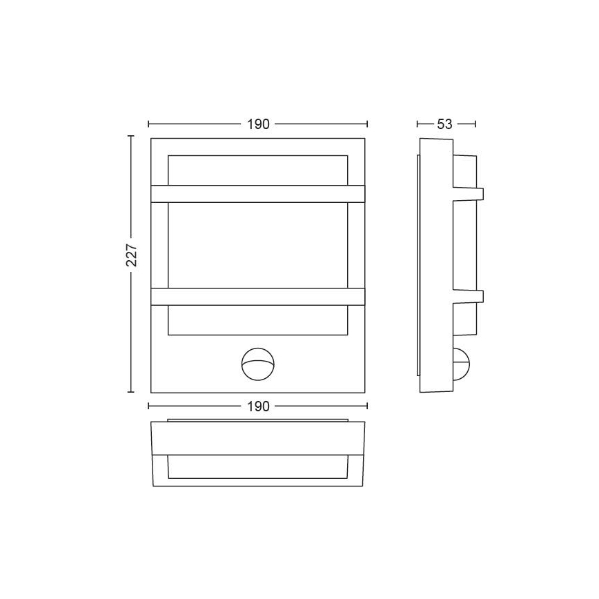 Philips - LED Lauko sieninis šviestuvas LED/12W IP44
