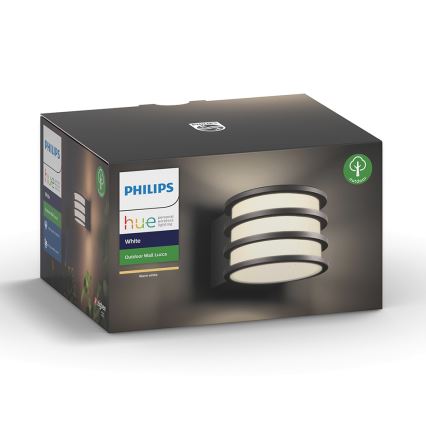 Philips - LED sieninis lauko šviestuvas Hue LUCCA 1xE27/9,5W/230V IP44