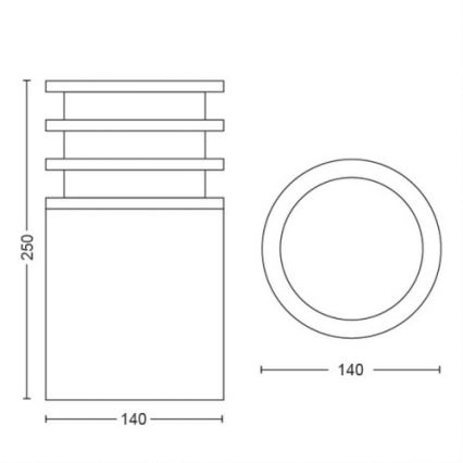 Philips - LED Reguliuojama lauko lempa Hue LUCCA 1xE27/9,5W/230V IP44