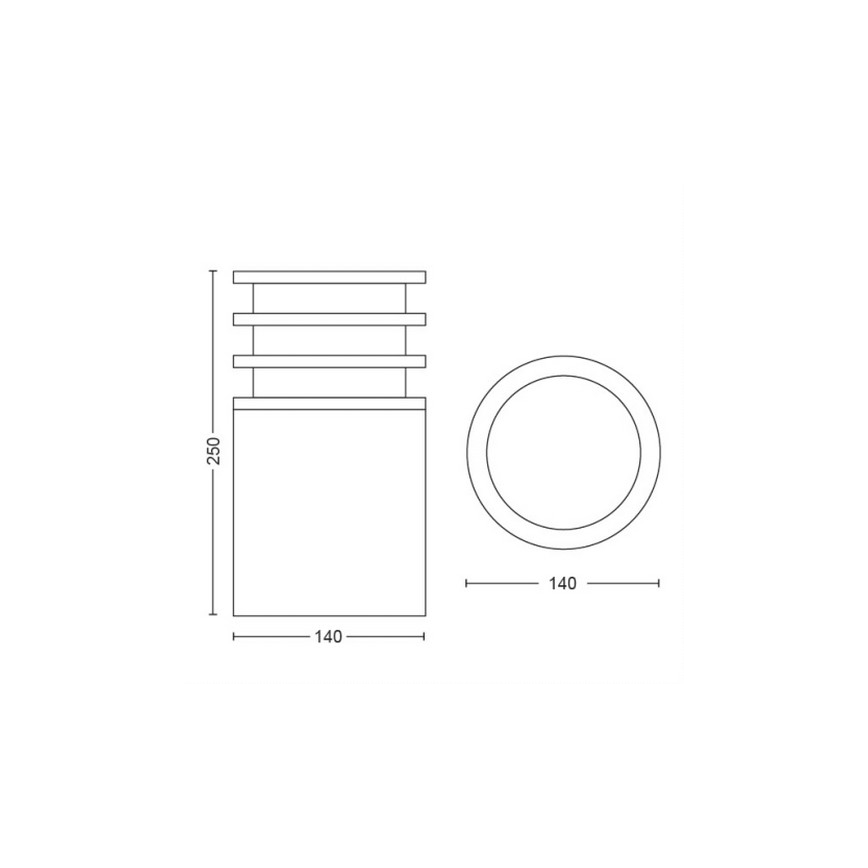 Philips - LED Reguliuojama lauko lempa Hue LUCCA 1xE27/9,5W/230V IP44