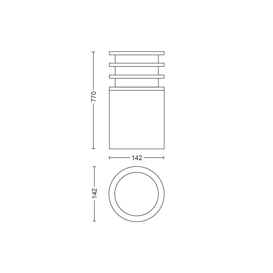 Philips - LED Pritemdomas lauko šviestuvas Hue LUCCA 1xE27/9,5W/230V IP44