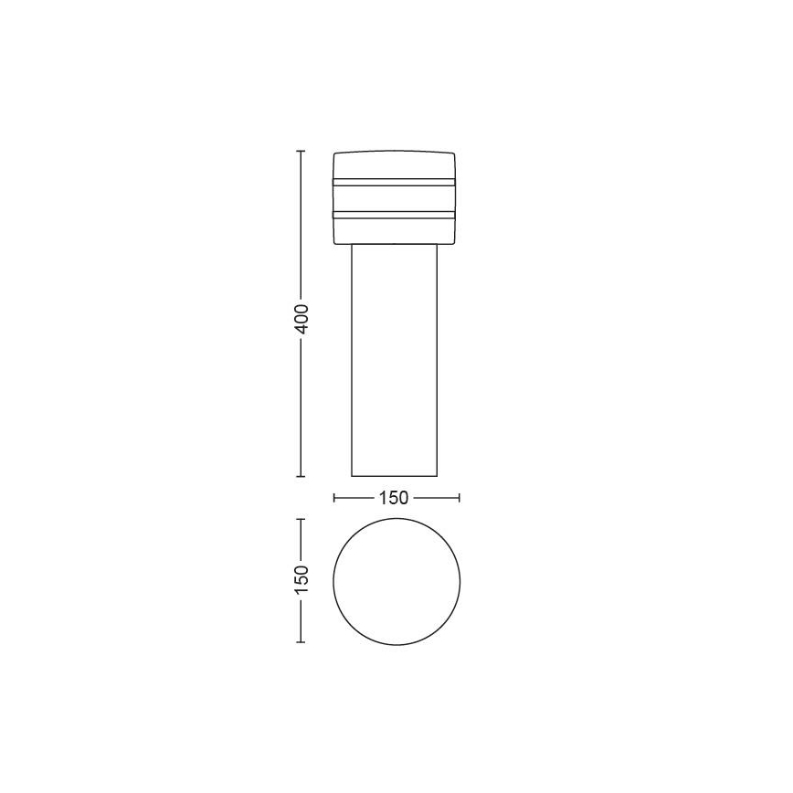 Philips - LED reguliuojamas lauko šviestuvas Hue TUAR 1xE27/9,5W/230V IP44