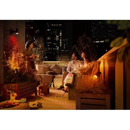 Philips  - RINKINYS 3x LED Akcentinis šviestuvas Hue LILY 3xLED/8W/230V IP65