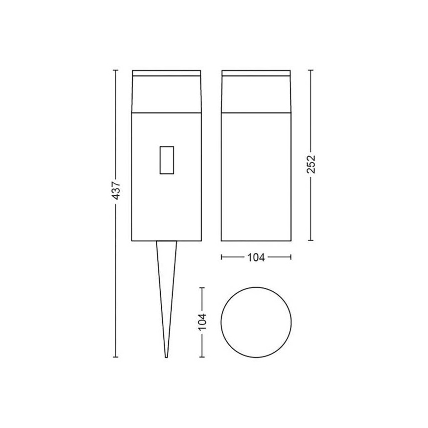 Philips - LED RGB reguliuojamas lauko šviestuvas Hue CALLA LED/8W/24V IP65