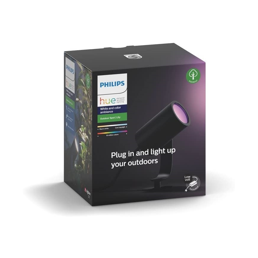 Philips - Akcentinis lauko LED šviestuvas Hue LILY LED/8W/230V IP65