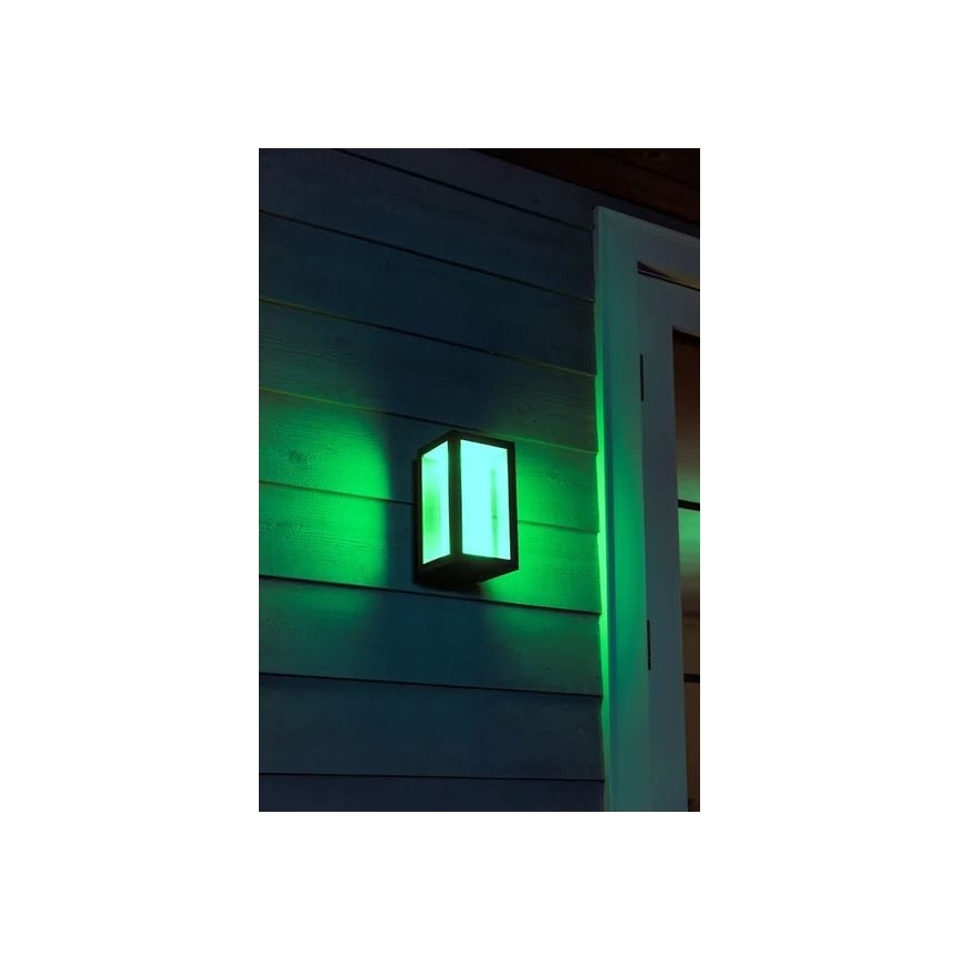 Philips - LED RGBW Reguliuojamas lauko sieninis šviestuvas Hue IMPRESS 2xLED/8W/230V 2000-6500K IP44
