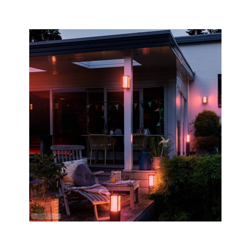 Philips - LED RGBW šviesos reguliavimas lauko lempa Hue IMPRESS LED/16W/230V 2000-6500K IP44