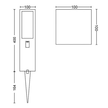 Philips - LED RGBW Reguliuojamas lauko šviestuvas Hue IMPRESS LED/16W/24V IP44