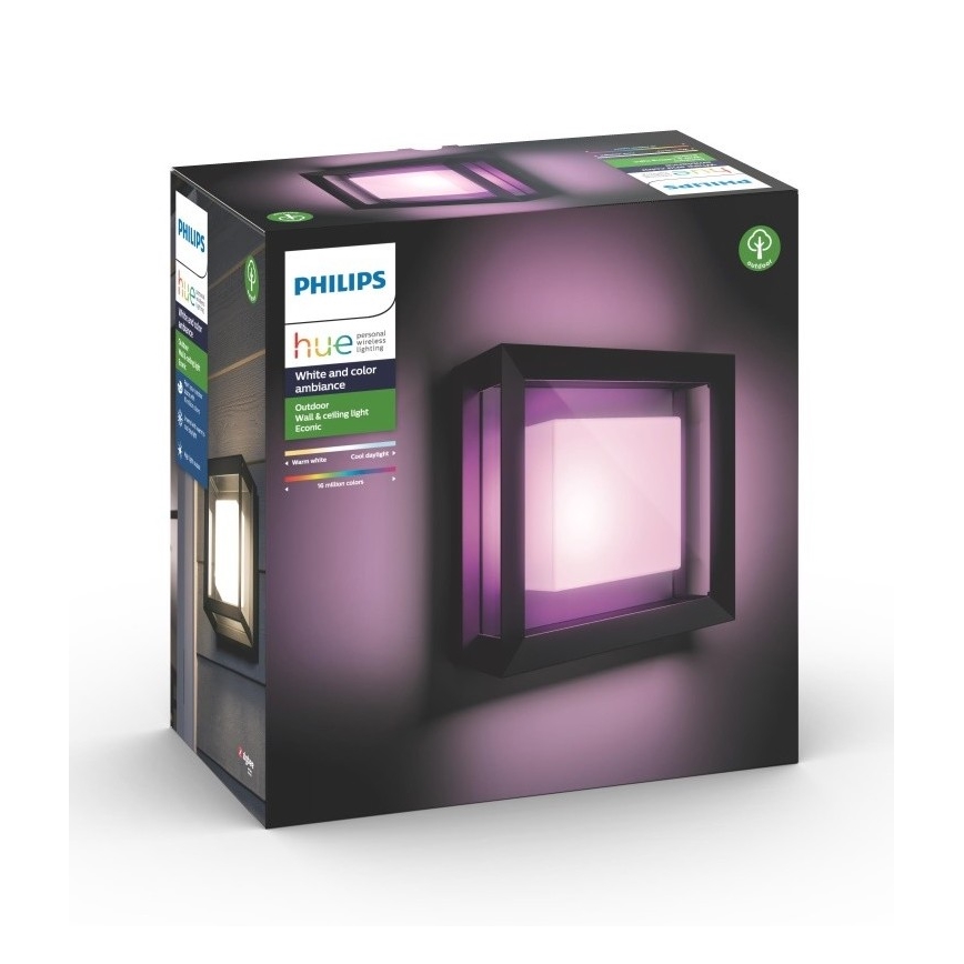 Philips - LED RGBW Reguliuojamas lauko sieninis šviestuvas Hue ECONIC LED/15W/230V 2000-6500K IP44