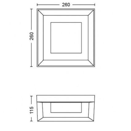 Philips - LED RGBW Reguliuojamas lauko sieninis šviestuvas Hue ECONIC LED/15W/230V 2000-6500K IP44